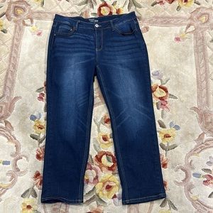 Dark Blue Ankle Jeans